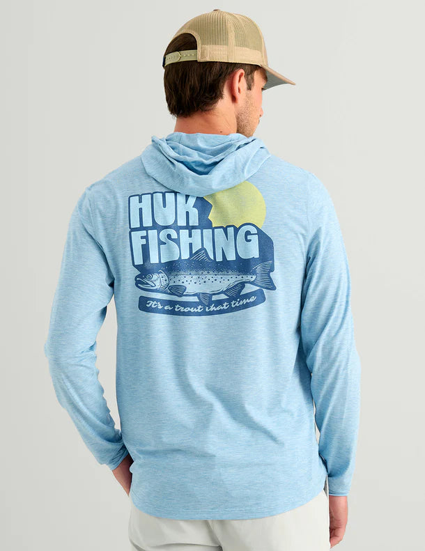 Huk Dift Hoodie Shipyard Heather Huk