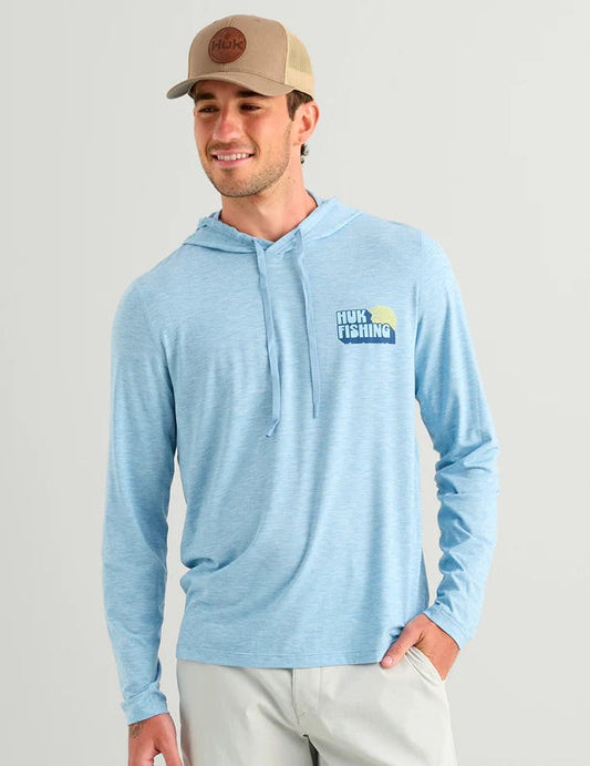 Huk Dift Hoodie Shipyard Heather Huk