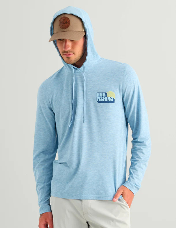 Huk Dift Hoodie Shipyard Heather Huk