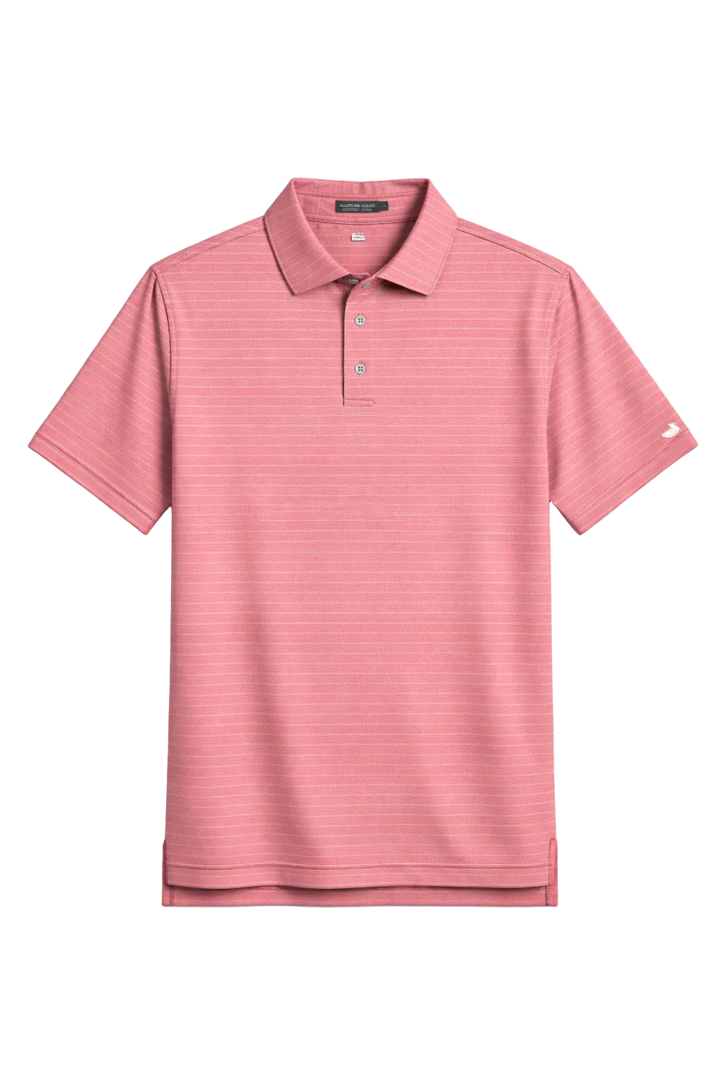 Southern Marsh Newcastle Stripe Featherlight Polo Coral Southern Marsh