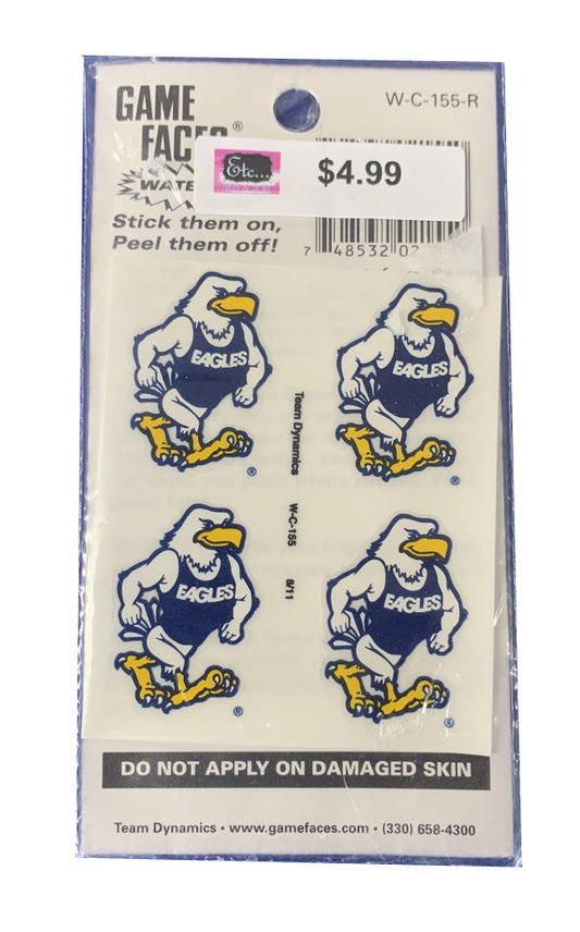 Fan-A-Peel Georgia Southern Standing Eagle 4 pack Face Stickers Fan-A-Peel