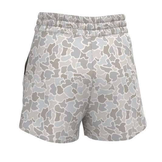 Local Girl High Waisted Volley Shorts Forest Camo Saltwater