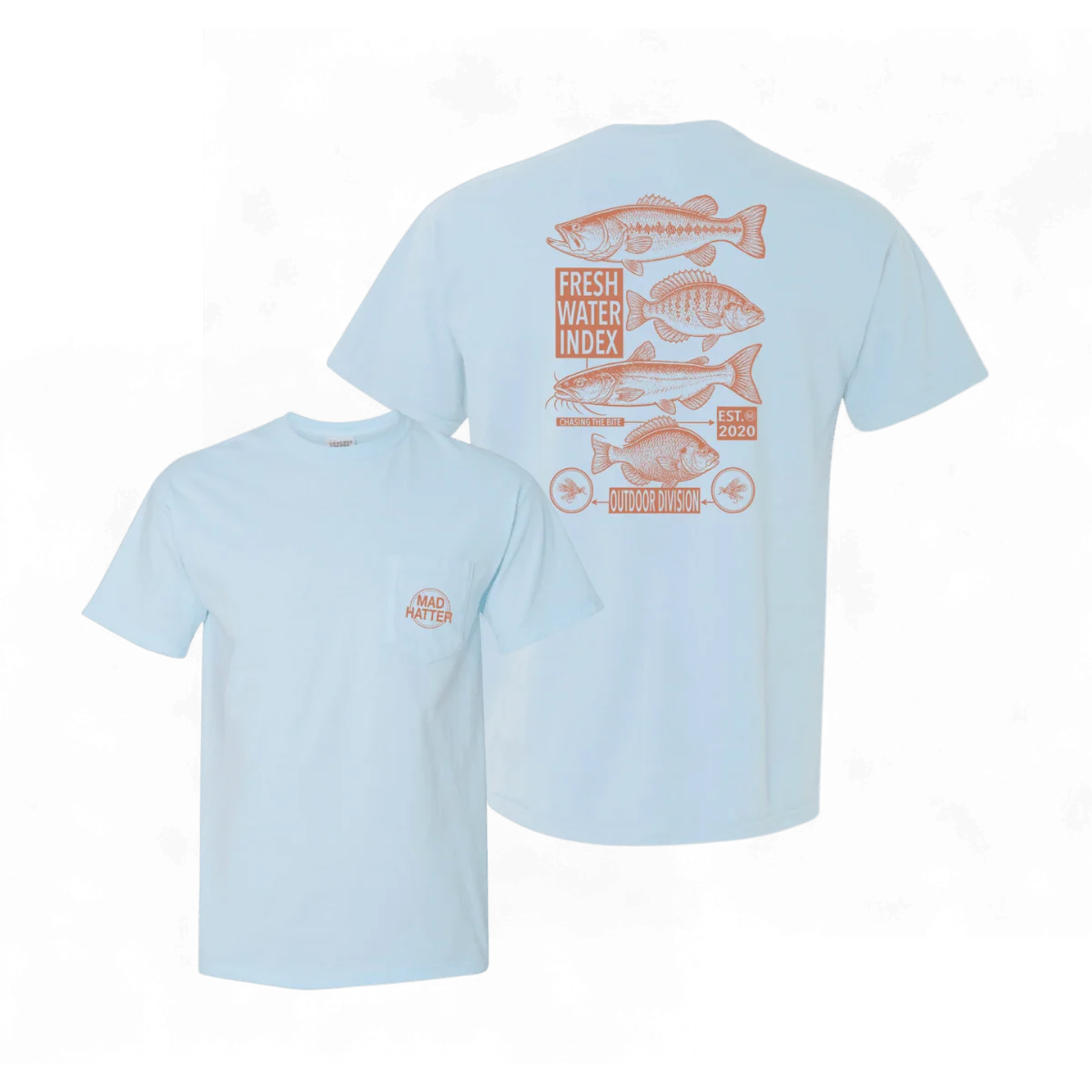 Madhatter Freshwater Index T-Shirt Chambray Mad Hatter