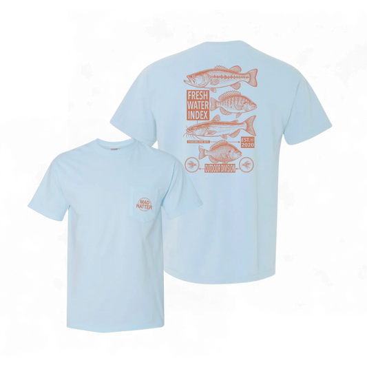 Madhatter Freshwater Index T-Shirt Chambray Mad Hatter