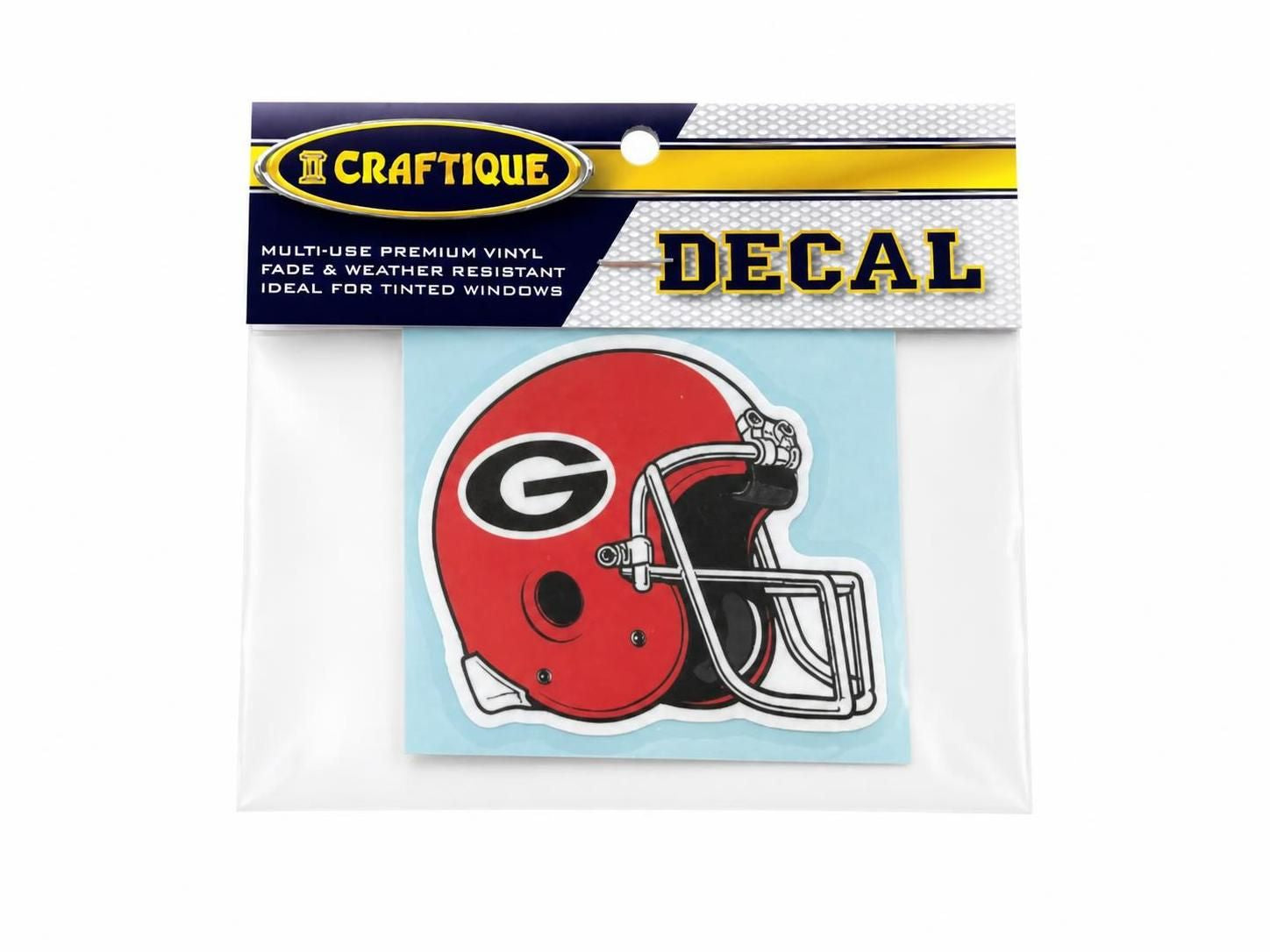 Craftique Georgia Bulldogs Helmet G Decal 3" Craftique