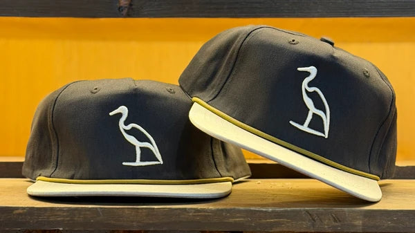 Dirty Marsh Heron Embroidered | Rope | Herbsaint Hat Dirty Marsh
