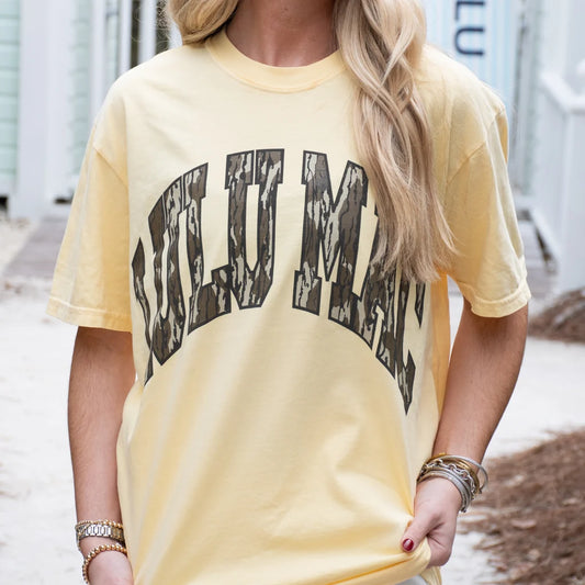 Lulu Mac Mossy Oak Bottomland Adult Butter Comfort Colors Mossy Oak Tee Lulu Mac