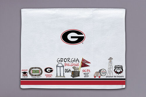 Magnolia Lane Georgia Bulldogs Icon Towel