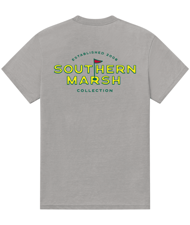 Southern Marsh T-Shirt SEAWASH Tee - Branding - Flagstick Light Grey Southern Marsh