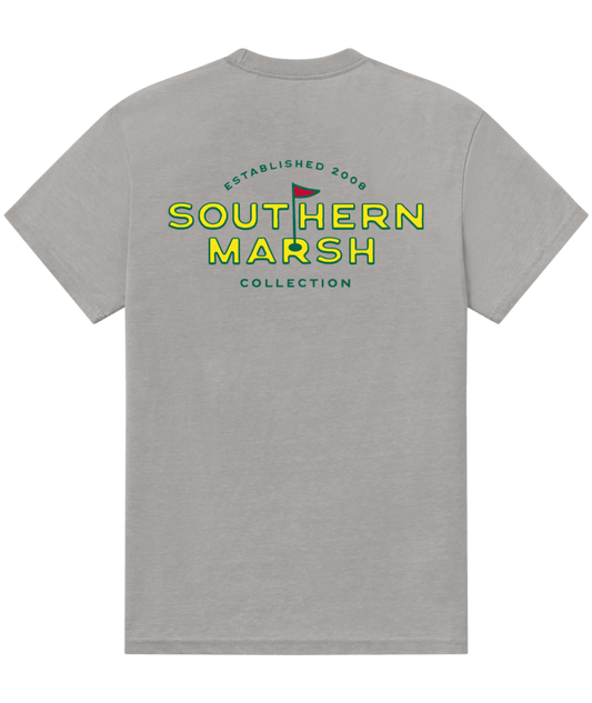 Southern Marsh T-Shirt SEAWASH Tee - Branding - Flagstick Light Grey