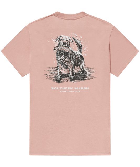Southern Marsh T-Shirt SEAWASH Tee - Shake & Release Salmon
