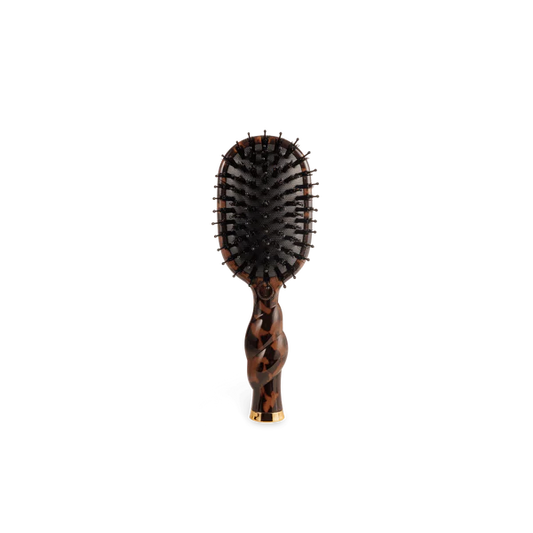 Teleties Mini Boar Bristle Hair Brush - Tortoise Teleties