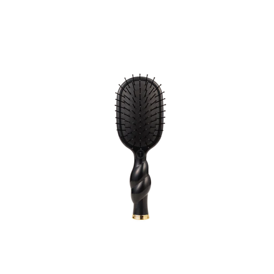 Teleties Mini Detangler Hair Brush for Medium Hair - Jet Black Teleties