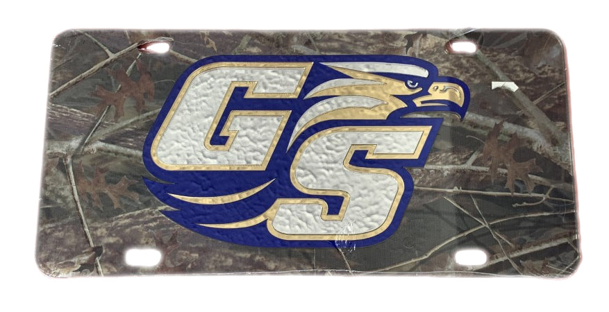 Craftique Georgia Southern Camo Mirror License Plate Craftique