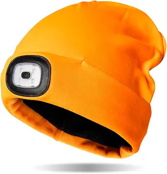 Night Scope Rechargeable LED Beanie Orange Night Scope