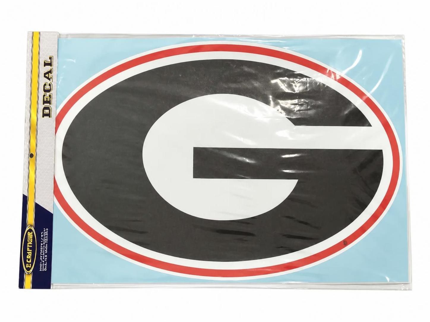 Craftique Georgia Bulldogs Oval G Decal 18" Craftique