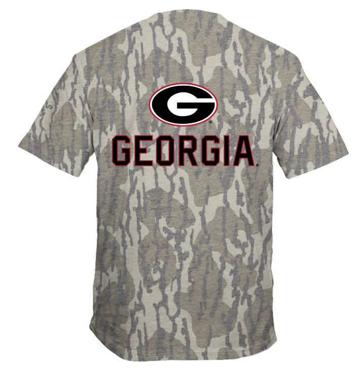 Georgia Bulldogs UGA Primary Mark Camo Shirt New World Graphics