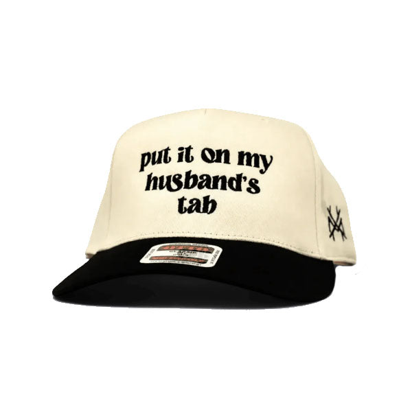 Mad Hatter Put It On My Husbands Tab Retro Black/Natural Hat Mad Hatter