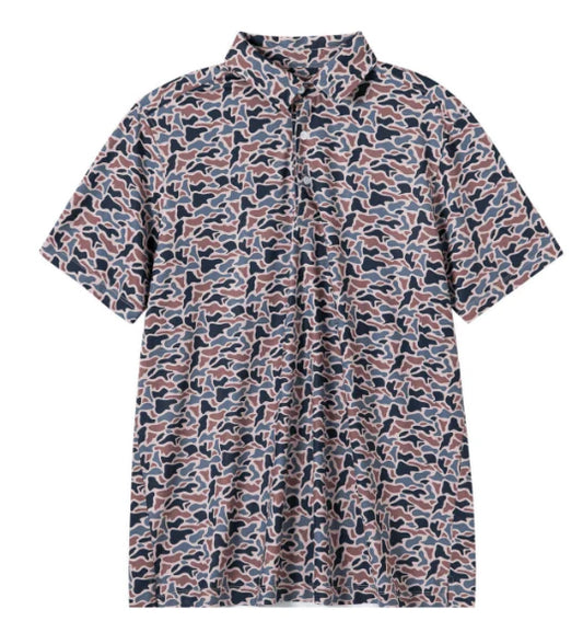 Meripex Mens Polo Brown Camo