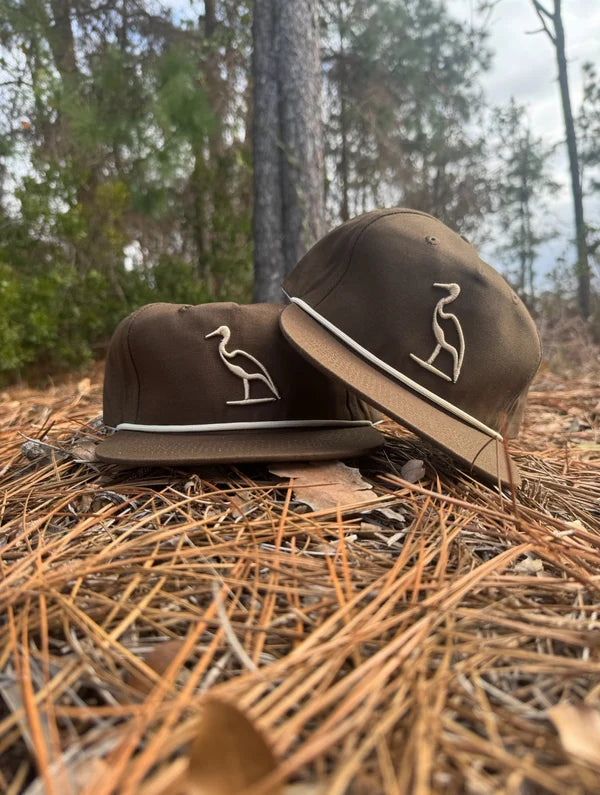 Dirty Marsh Heron Embroidered | Rope | Roux Hat Dirty Marsh