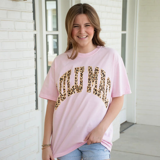 Lulu Mac Leopard Adult Blossom Comfort Colors Tee Lulu Mac