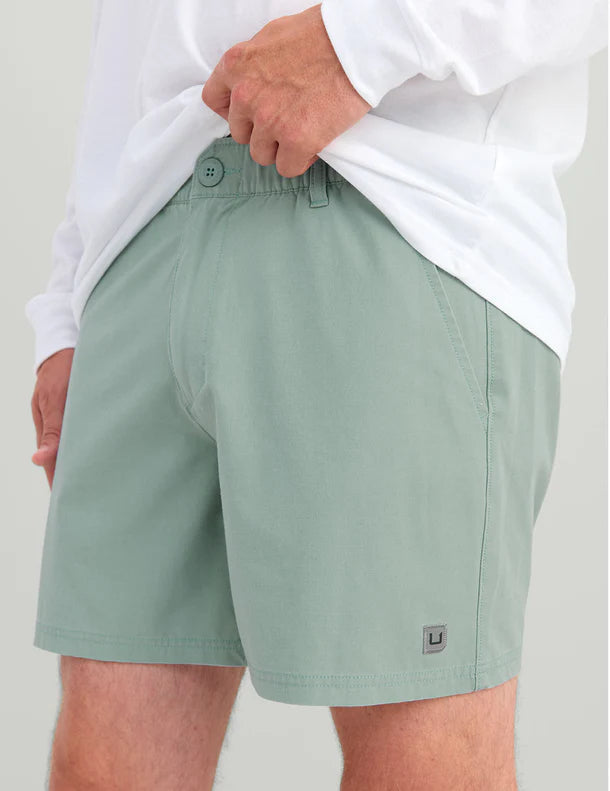 Huk Shoreside Shorts Silver Blue Huk