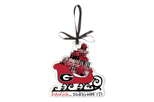 Magnolia Lane Georgia Bulldogs Sleighin It Orn