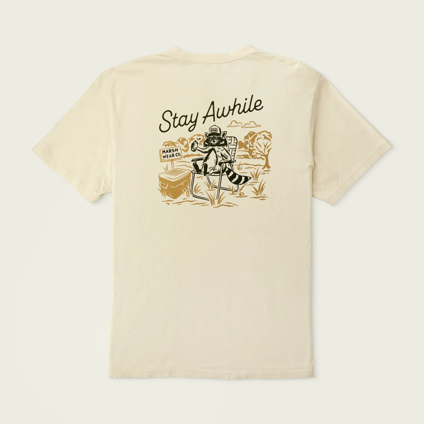 Marsh Wear Stay Awhile Vintage White Shirt Marsh Wear