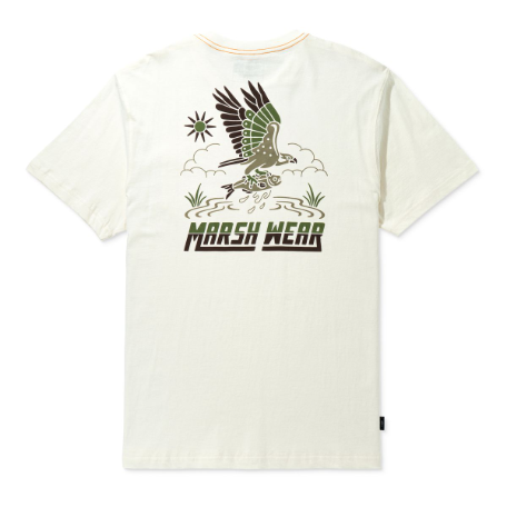 Marsh Wear Text Vintage White Shirt Marsh Wear