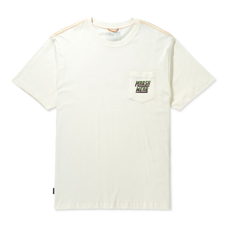 Marsh Wear Text Vintage White Shirt Marsh Wear