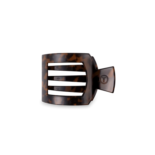 Teleties Tortoise Small Flat Square Hair Clip Teleties