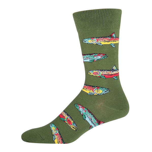 Sock Smith Stout Trout Parrot Green Socks Sock Smith