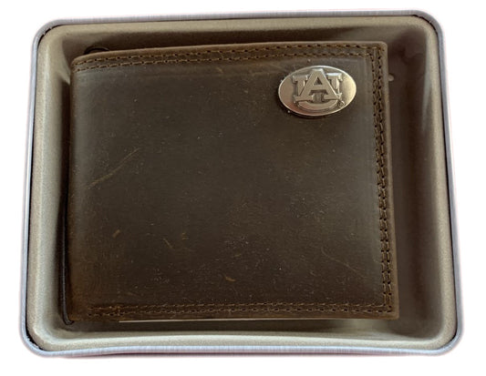 Zep-Pro Auburn Tigers Leather Bifold Wallet Zep-Pro