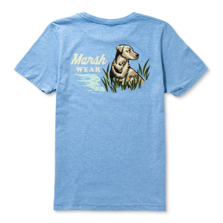 Marsh Wear Youth Heritage Lab Shirt Light Blue Heather