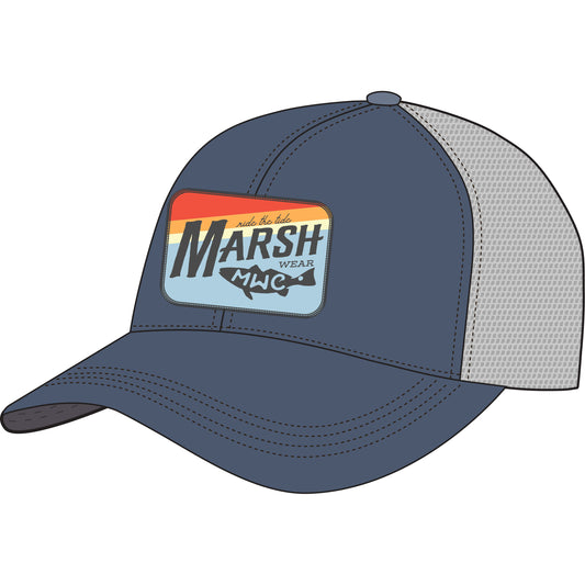 Marsh Wear Youth Sunrise Marsh Trucker Hat - Slate Blue