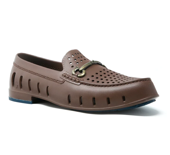 Floafers Driftwood Brown / Sailor Navy Chairman Bit Shoes Floafers