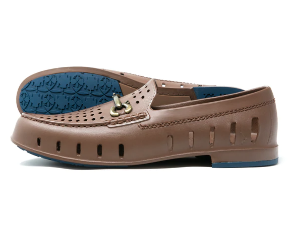 Floafers Driftwood Brown / Sailor Navy Chairman Bit Shoes Floafers