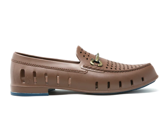 Floafers Driftwood Brown / Sailor Navy Chairman Bit Shoes Floafers