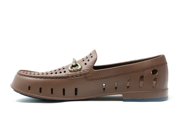 Floafers Driftwood Brown / Sailor Navy Chairman Bit Shoes Floafers