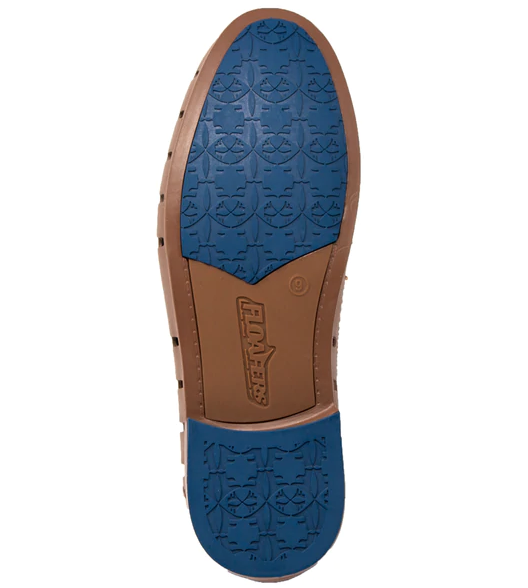 Floafers Driftwood Brown / Sailor Navy Chairman Bit Shoes Floafers