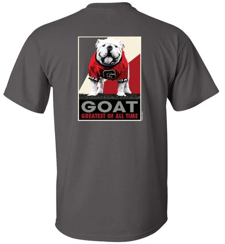 Georgia Bulldogs GOAT Grey Tee New World Graphics