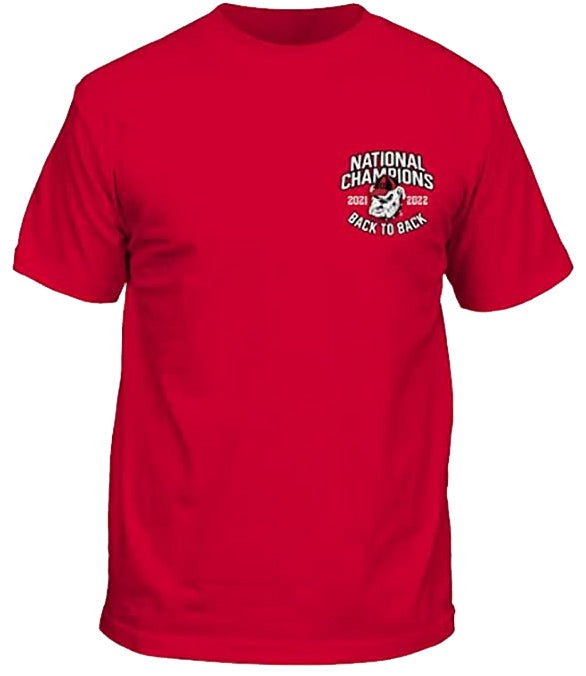 Georgia Bulldogs National Champs 22 Red Shirt New World Graphics