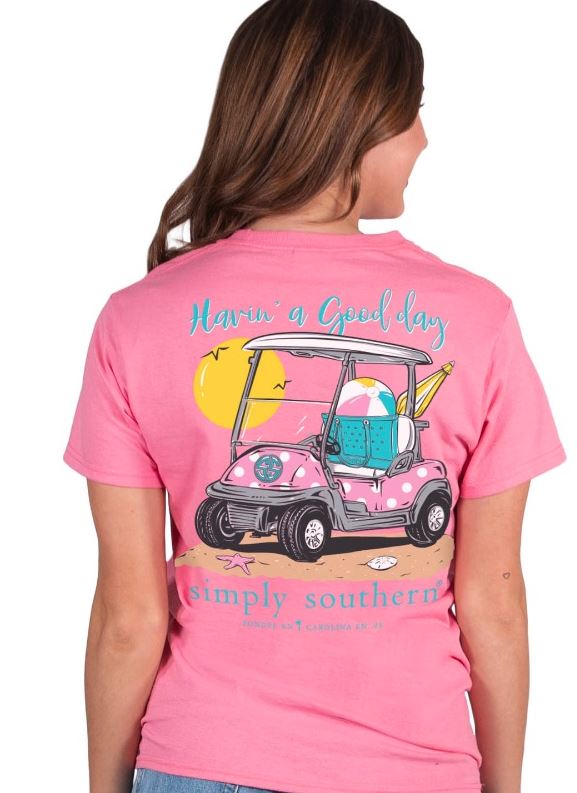 Simply Southern A Good Day Pink Shirt