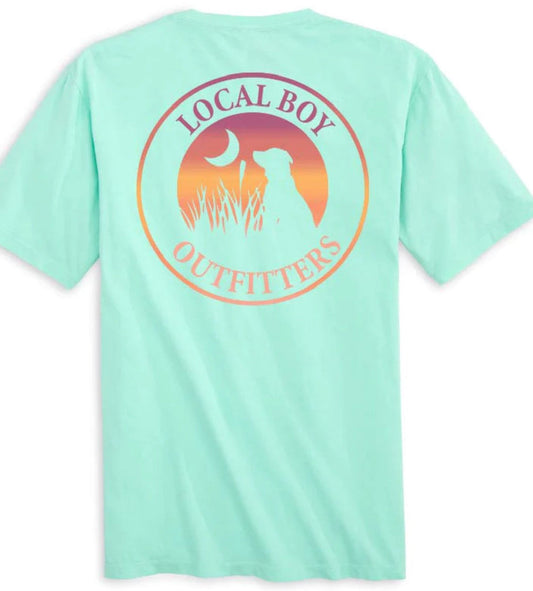 Local Boy Youth Sunset T-Shirt Mint Local Boy Outfitters