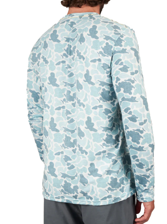 Marsh Wear Mallard Pamlico Performance Long Sleeve Blue