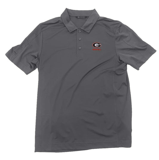 Cutter and Buck Georgia Bulldogs Grey Performance Polo Super G Cutter & Buck