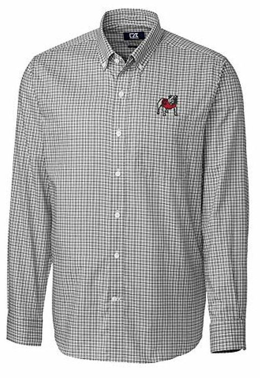 Cutter and Buck Georgia Bulldogs Black/White Button Up