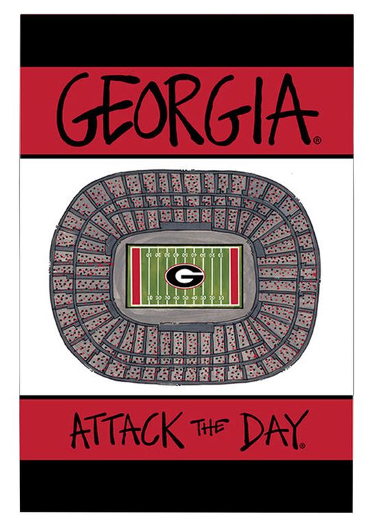Magnolia Lane Georgia Bulldogs Stadium Garden Flag Magnolia Lane