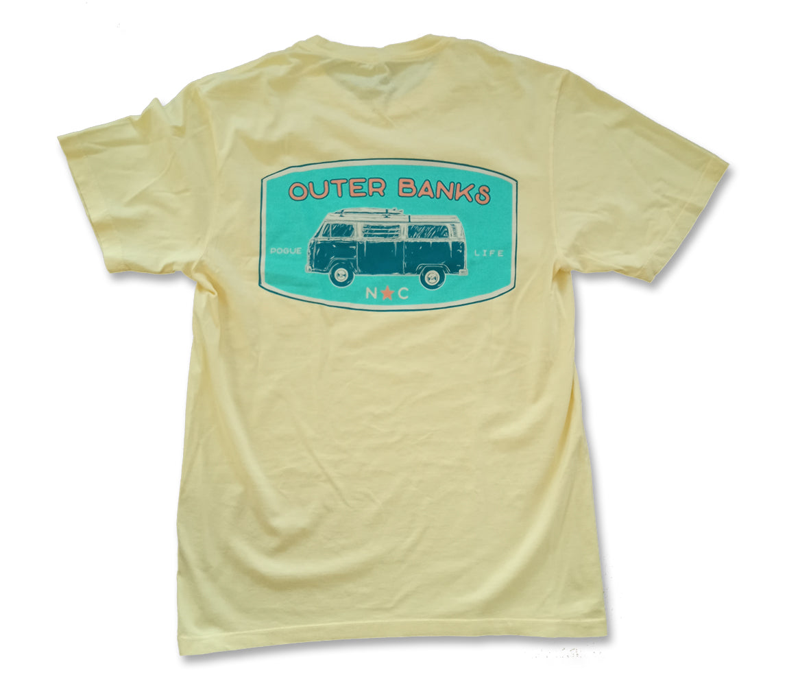 Old Row Outer Banks Twinkie Short Sleeve Tee Yellow